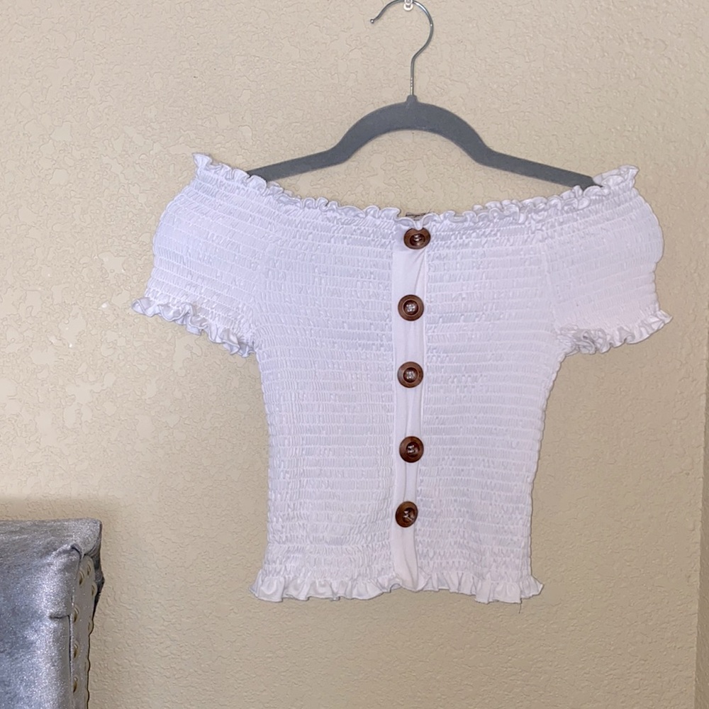 Off the shoulder crop top!